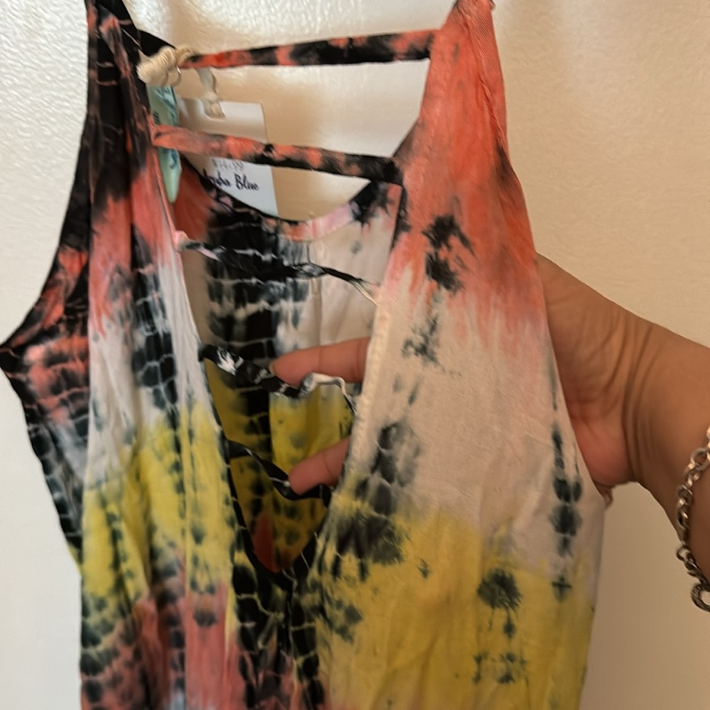 NWT Tye Dye summer dress .size large - Picture 3 of 6